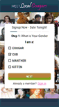 Mobile Screenshot of meetlocalcougars.com